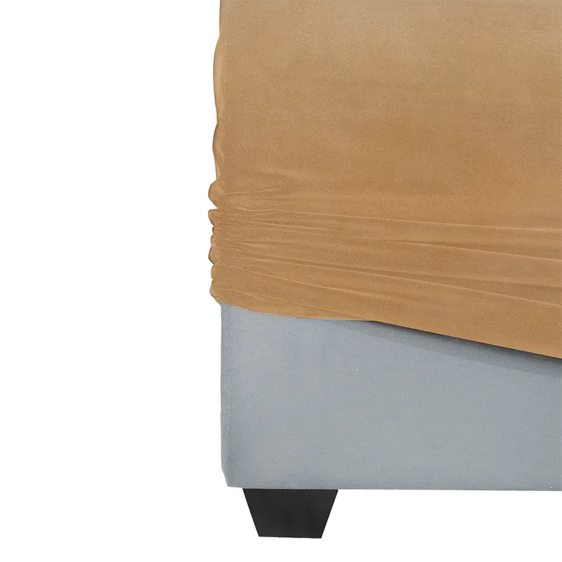 Birkshire 3 Seater Slip Cover Sofa Ochre Velvet, 220cm W x 96cm D x 90cm H (RRP $4829) - Image 7