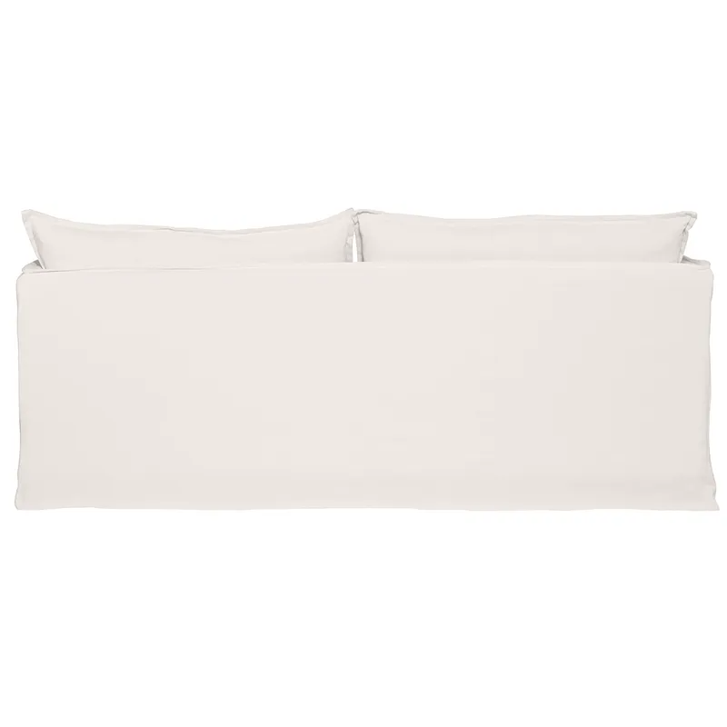 Palm Beach 3 Seater Slip Cover Sofa White Linen, 210cm W x 97cm D x 89cm H (RRP $4147) - Image 5
