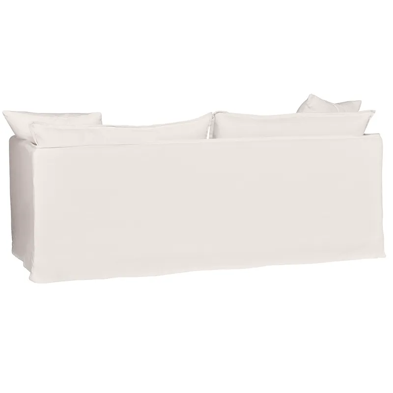 Palm Beach 3 Seater Slip Cover Sofa White Linen, 210cm W x 97cm D x 89cm H (RRP $4147) - Image 7