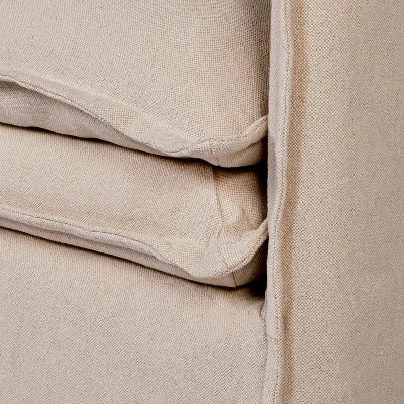Palm Beach Slip Cover Arm Chair Natural Linen, 100cm W x 97cm D x89cm H (RRP $2409) - Image 4