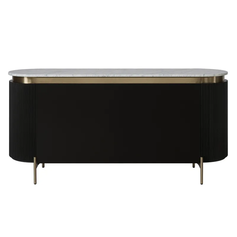 Demarco 6 Drawer Chest Black, 170cm W x 50cm D x 81cm H (RRP $5709) - Image 5