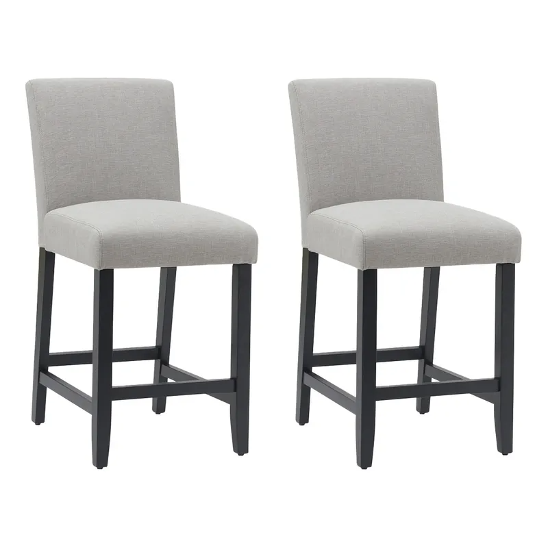 Christie Kitchen Stool Set of 2 Taupe, 45cm W x 48cm D x 84.50cm H (RRP $715)