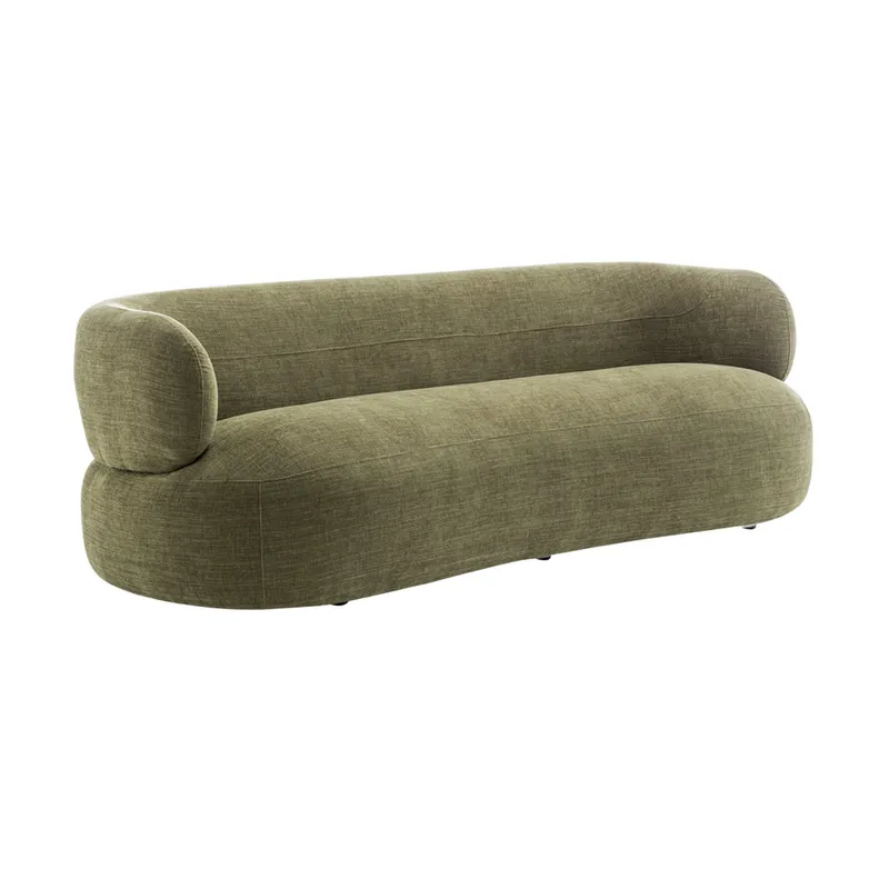 Greenwich 3 Seater Sofa Sage Chenille, 231cm W x 91cm D x 78cm H (RRP $3949) - Image 3