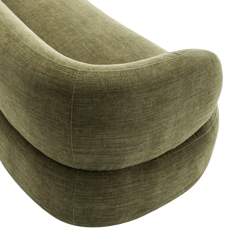 Greenwich 3 Seater Sofa Sage Chenille, 231cm W x 91cm D x 78cm H (RRP $3949) - Image 5