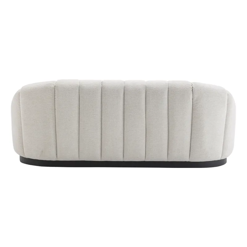 Avalon 2.5 Seater Sofa Cream Chenille, 212cm W x 107cm D x 85cm H (RRP $3619) - Image 3