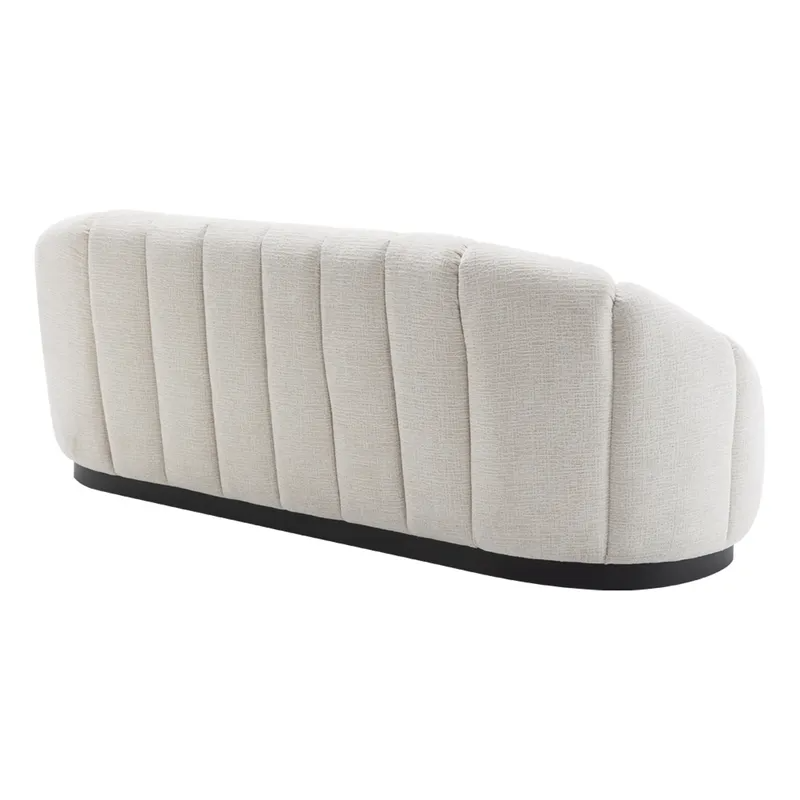 Avalon 2.5 Seater Sofa Cream Chenille, 212cm W x 107cm D x 85cm H (RRP $3619) - Image 4