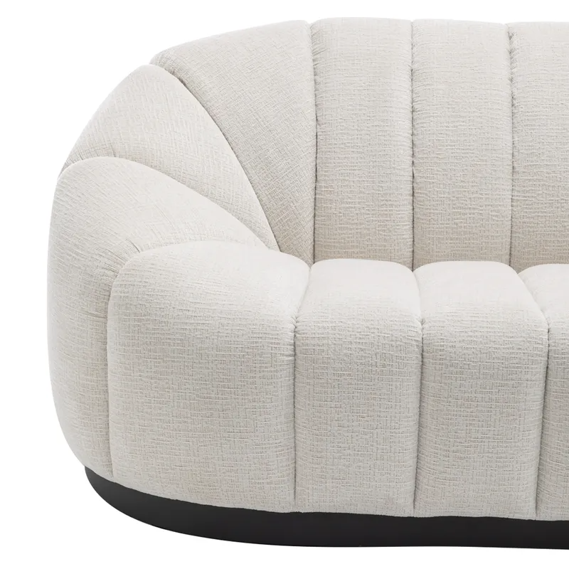Avalon 2.5 Seater Sofa Cream Chenille, 212cm W x 107cm D x 85cm H (RRP $3619) - Image 6
