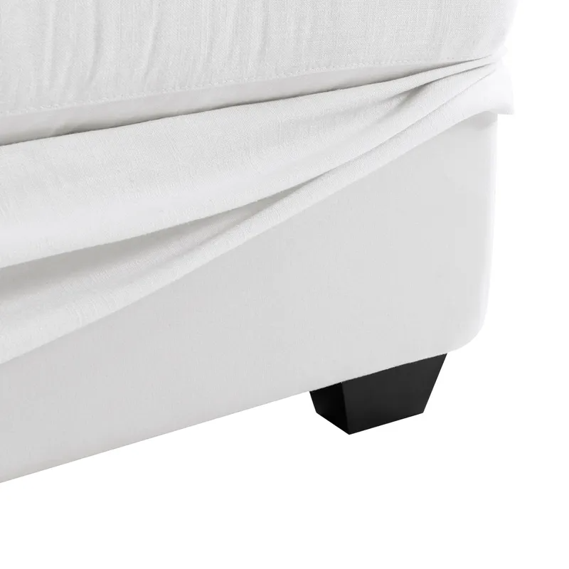 Birkshire 2 Seater Slip Cover Sofa White Linen, 180cm W x 96cm D x 85cm H (RRP $3999) - Image 4