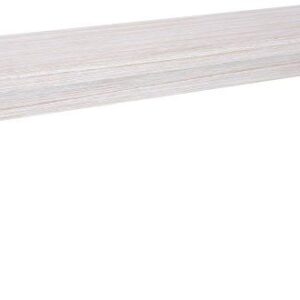 FLOORSTOCK CLEARANCE "Seaforth" Solid Hardwood Timber Bench Whitewash, 180cmL x 35cmW x 45cmH (RRP $449)