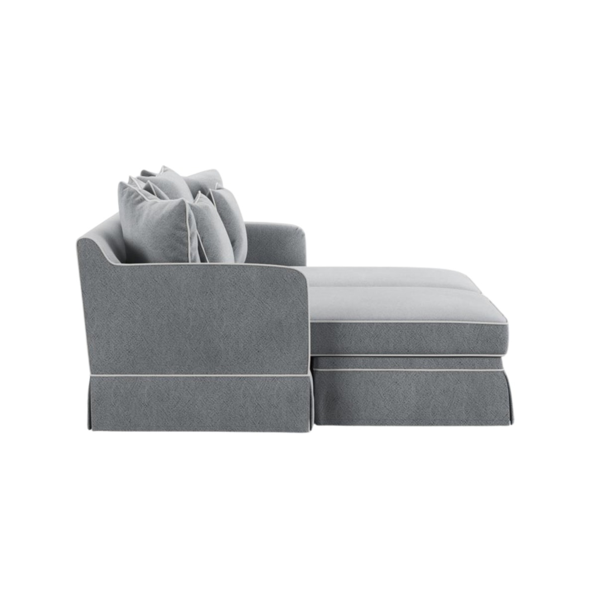 Noosa Double Chaise Daybed Grey, W 180cm D 170cm H 80cm (RRP $3999) - Image 3