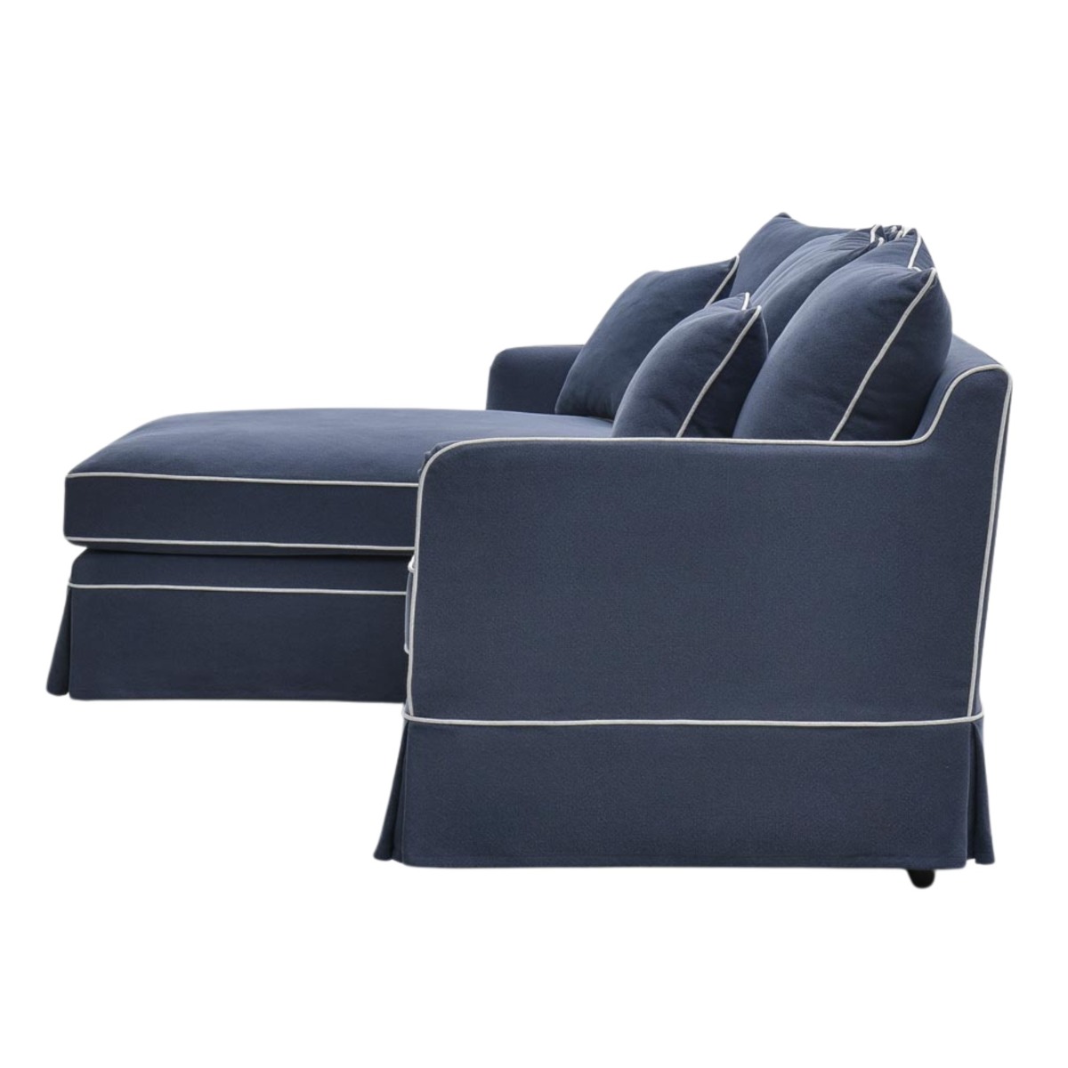 Noosa 3 Seater Left Chaise Sofa Navy, W 259cm D 166cm H 80cm (RRP $4999) - Image 3