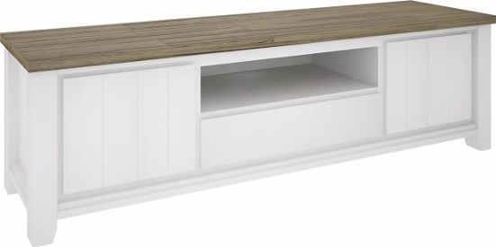 CLEARANCE ITEM "Jefferson" Hamptons Timber TV Entertainment Unit Two Tone, 210cmL x 48cmD x 63cmH (RRP $1499) - Image 2